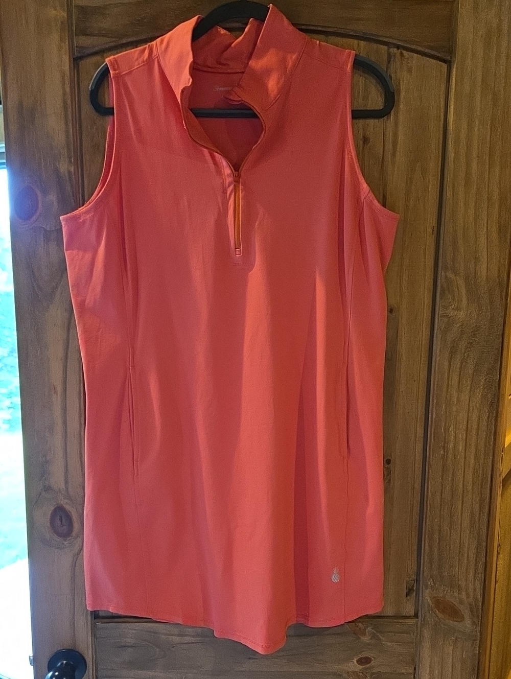 Tommy Bahama Coral Sleeveless Zip-Front Dress